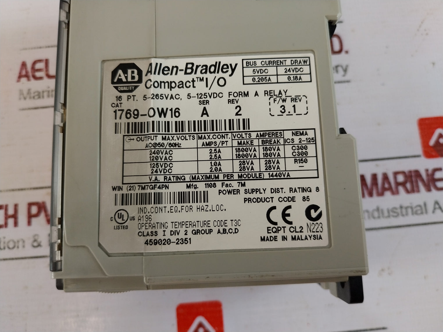 Allen-bradley 1769-l32e Compactlogix Processor Unit Ethernet Ip