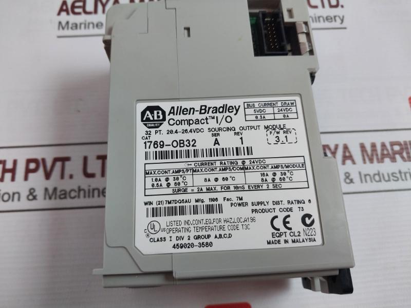 Allen-bradley 1769-ob32 Compact 32-point Solid-state 24V Dc Source Output Module