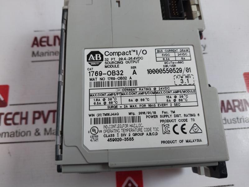 ALLEN-BRADLEY 1769-OB32 Compact I/O Output Module DC Micro Logix 32Pt