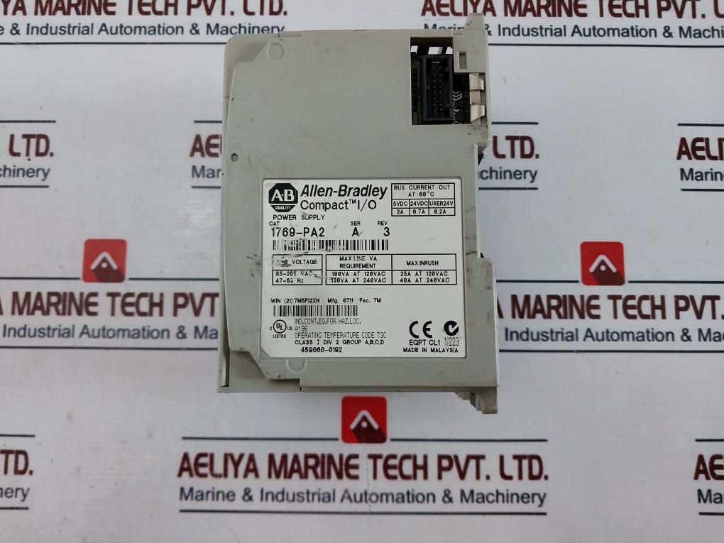 Allen-bradley 1769-pa2 Compactlogix I/o Power Supply 85-265 Vac 47-63 Hz