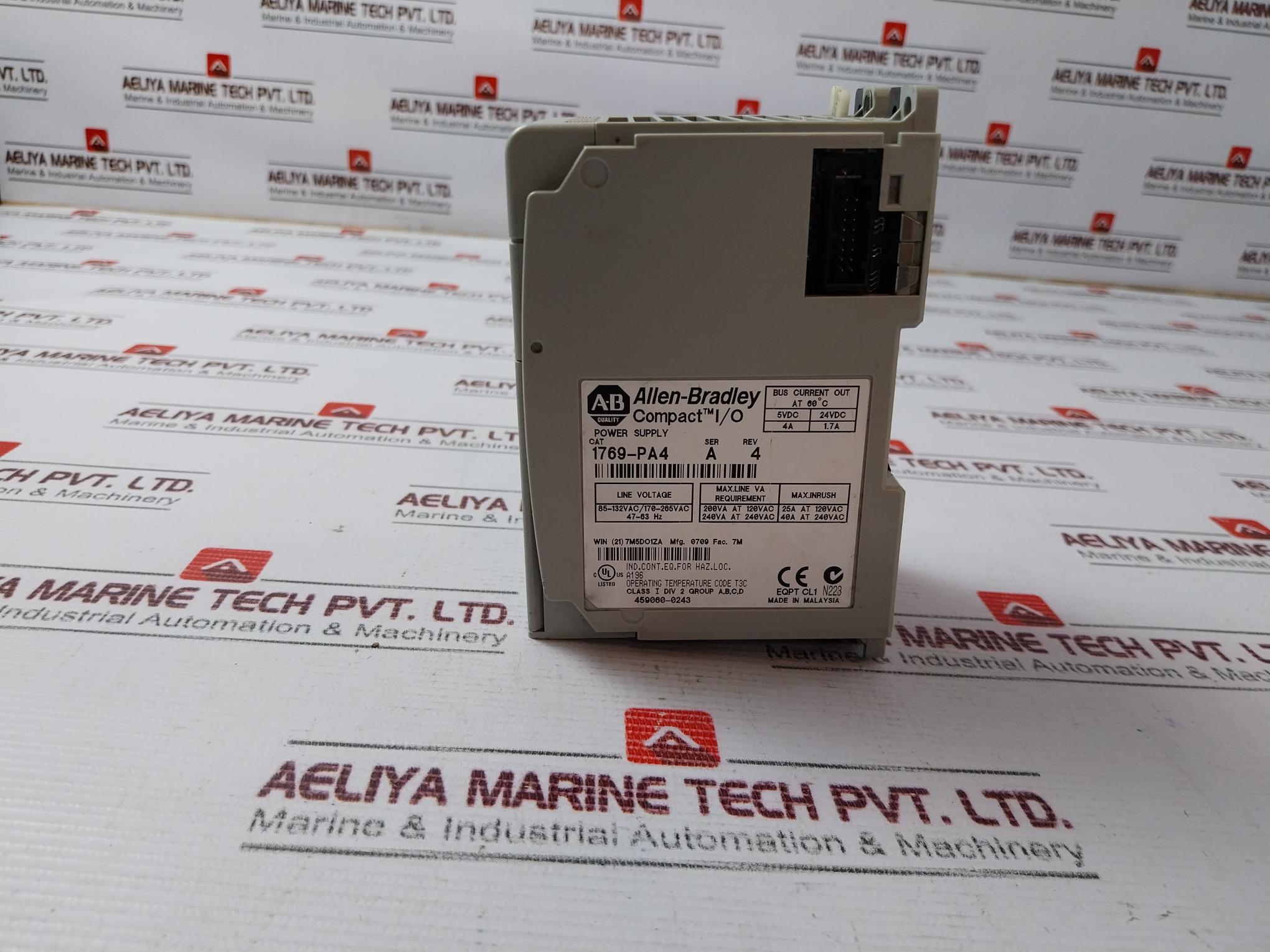 Allen-bradley 1769-pa4 Compact I/O Power Supply 120/240V Ac