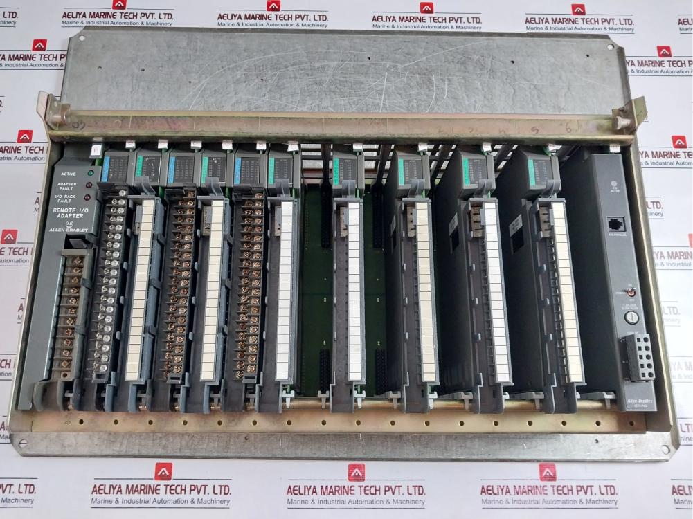 Allen Bradley 1771-A4B B 16 Slot Remote Input Output Chassis Module Rev K03