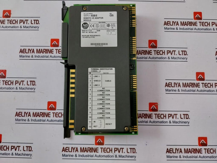 Allen-bradley 1771-ASB Remote I/O Adapter Module Rev C05 97703908 10-30 V