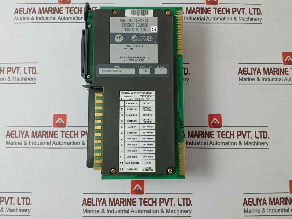 Allen-bradley 1771-ij Encoder Counter Module 5V I/O Series A Rev L