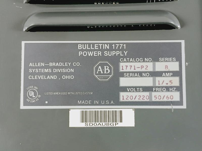 Allen-bradley 1771-p2 Power Supply 220/240Vac