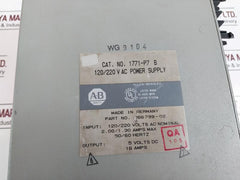 Allen-bradley 1771-p7 B 966799-02 Ac Power Supply Module 120/220vac