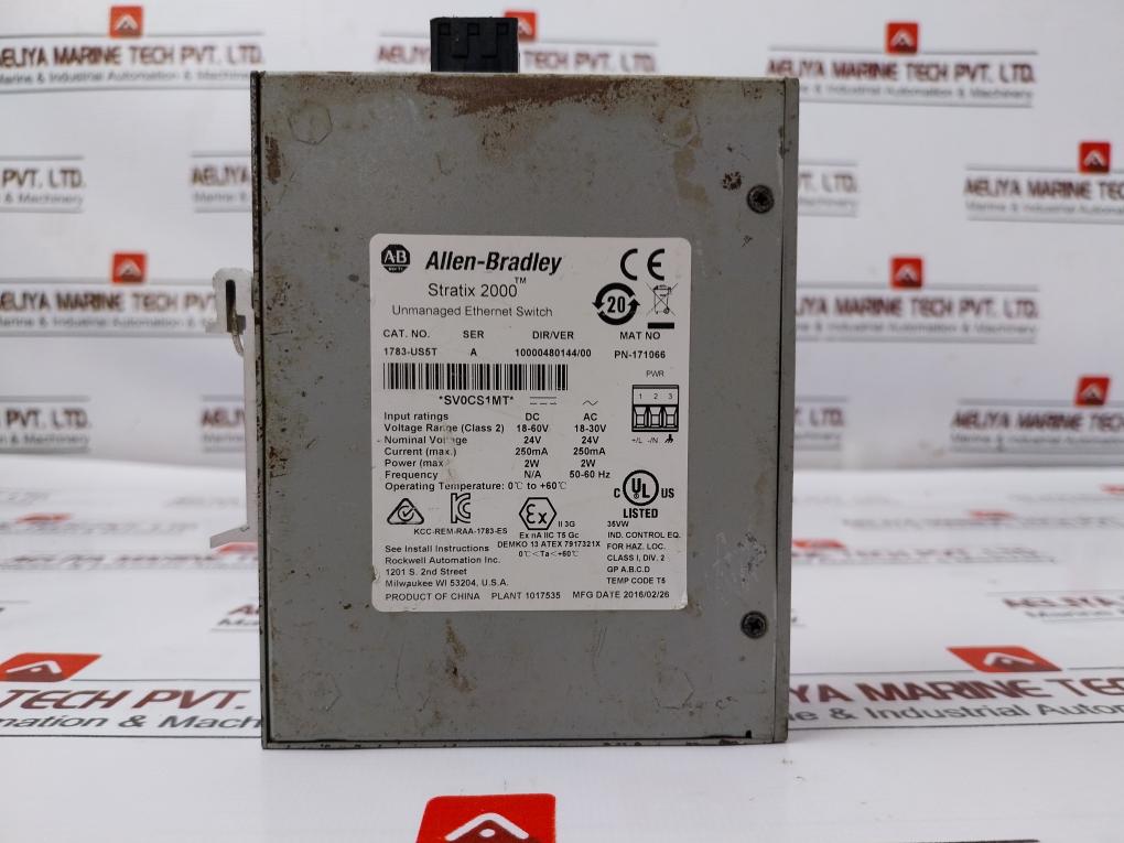 Allen-bradley 1783-us5T Stratix 2000 Unmanaged Ethernet Switch 24V 2W