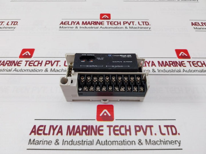 Allen-bradley 1790D-t0B16 Devicenet Compact Block Ldx 24Vdc 0.5A Ser:C Rev:2.002