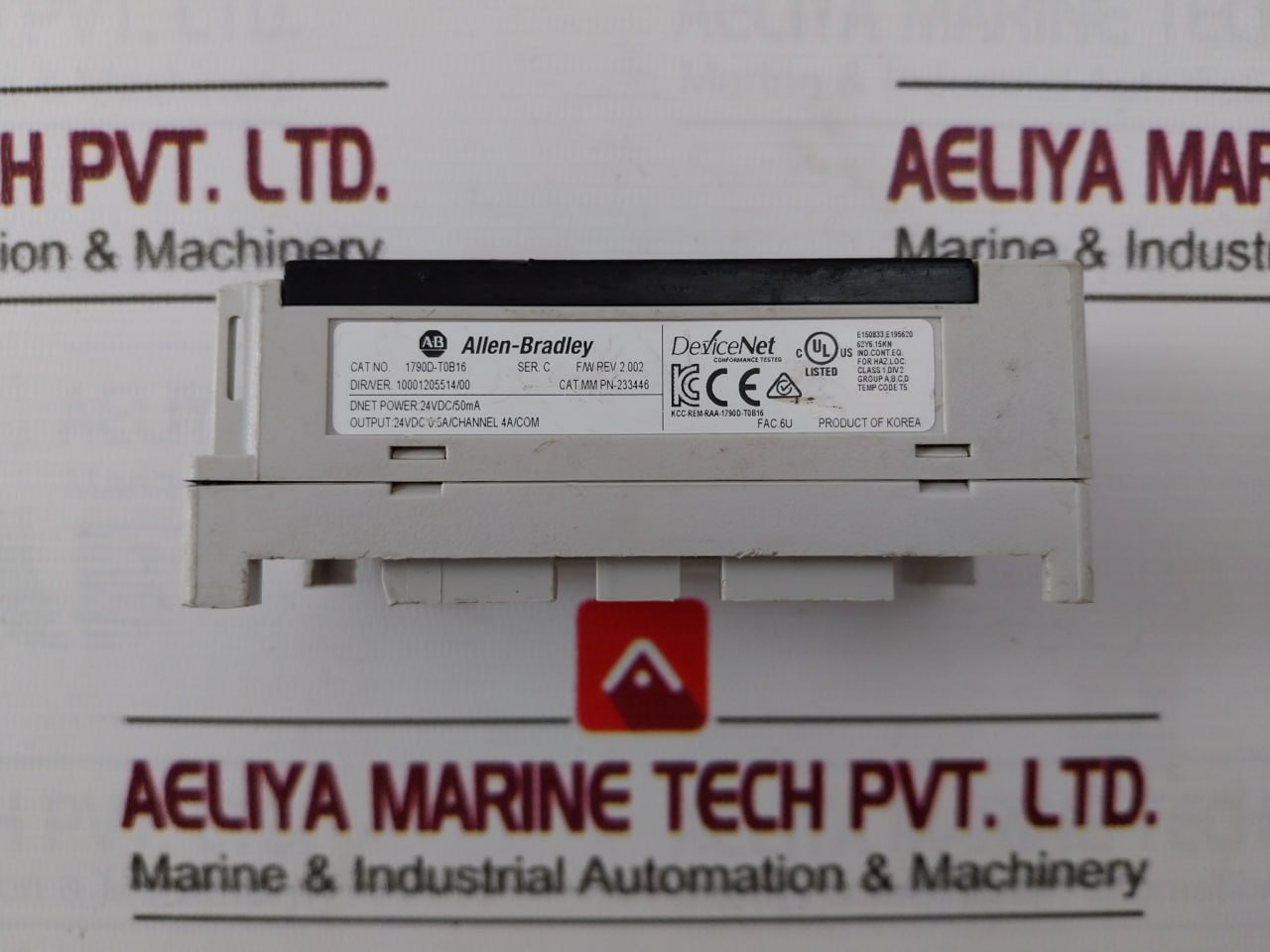Allen-bradley 1790D-t0B16 Devicenet Compact Block Ldx 24Vdc 0.5A Ser:C Rev:2.002
