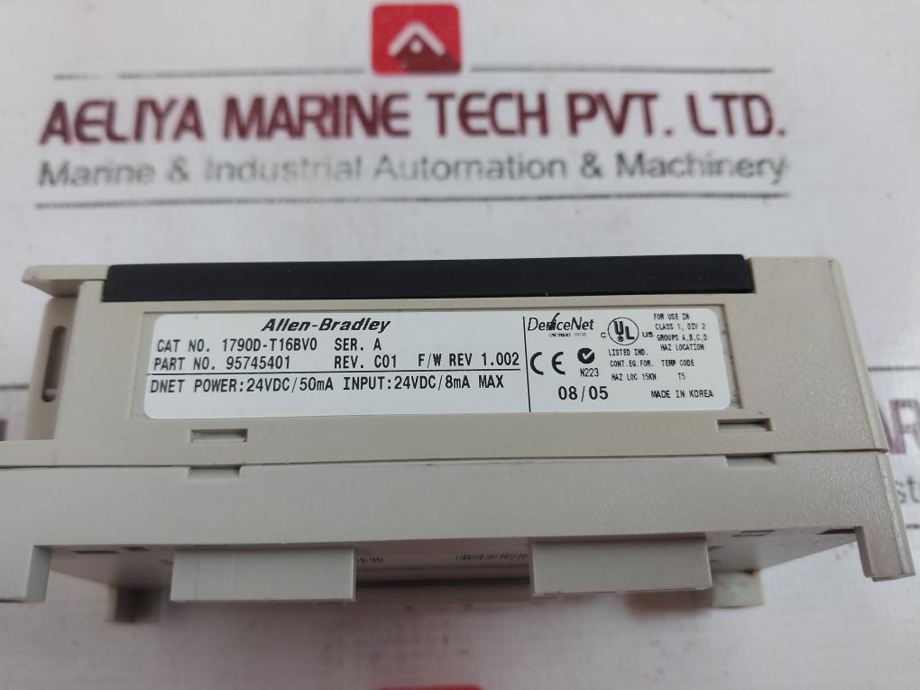 Allen-bradley 1790D-t16Bv0 Compact Block Ldx Device Net 16 Inputs 24V Dc