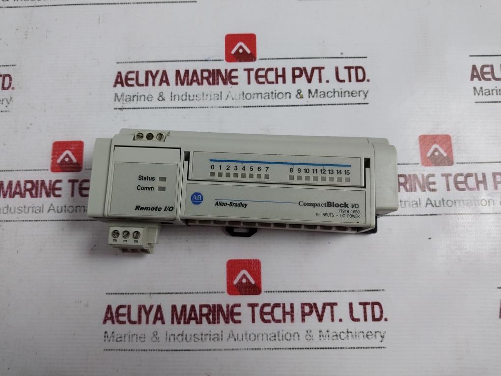 Allen-bradley 1791R-16B0 Compactblock I/O Module Ser D Rev A01 18-26.4 Vdc 250Ma