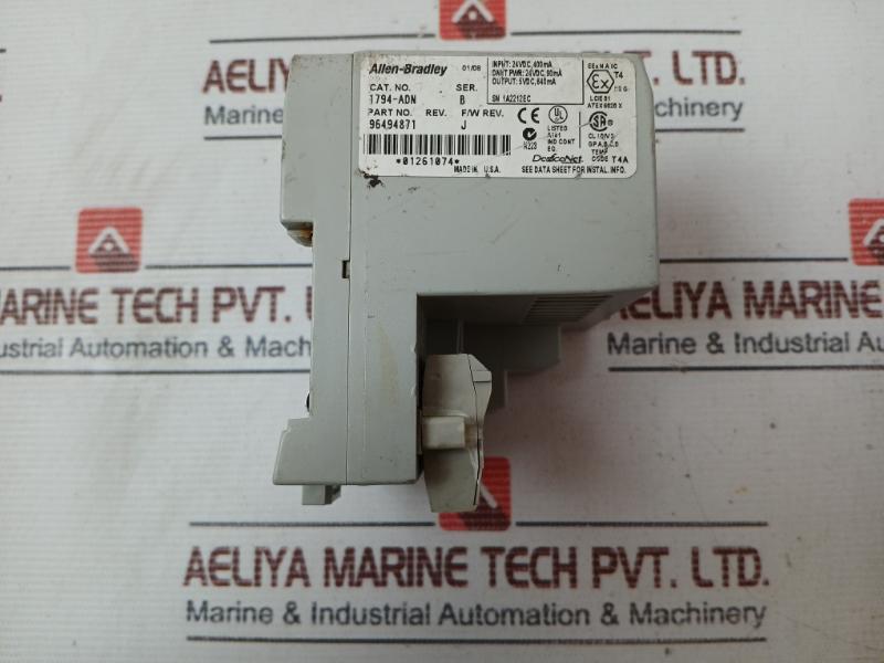 Allen-bradley 1794-adn Flex I/O Devicenet Media Adapter Module 24Vdc 400Ma