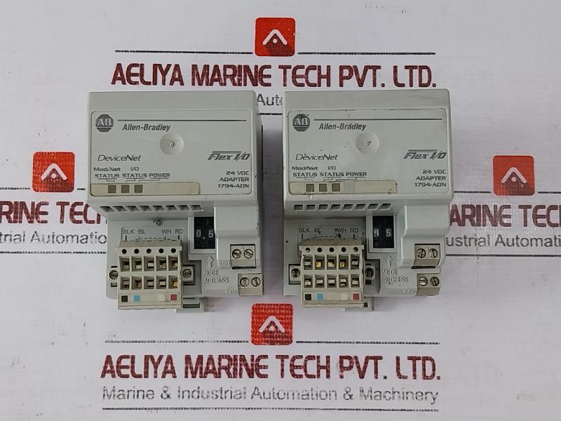 Allen-bradley 1794-adn Flex I/O Devicenet Adapter Modules Rev B01 24Vdc 400Ma