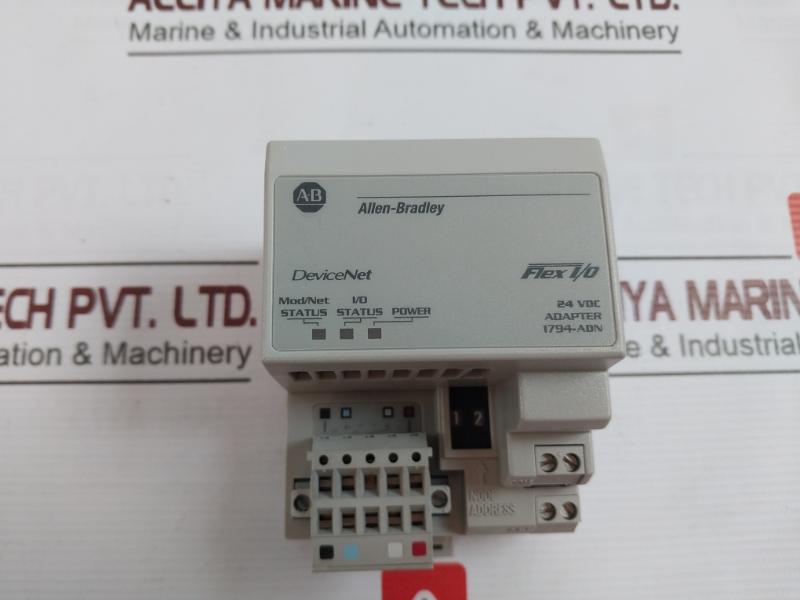 Allen-bradley 1794-adn Flex I/O Devicenet Media Adapter Module 24Vdc 400Ma