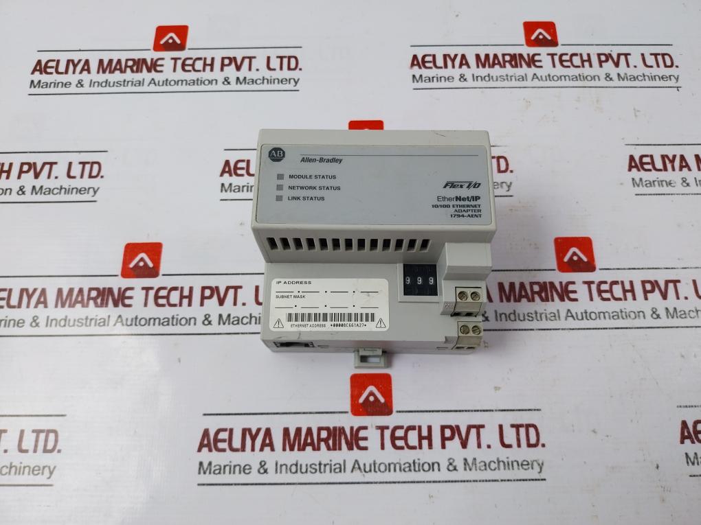 Allen-bradley 1794-aent Flex I/O Ethernet/Ip Adapter 24Vdc 440Ma Ser. B Rev. A01