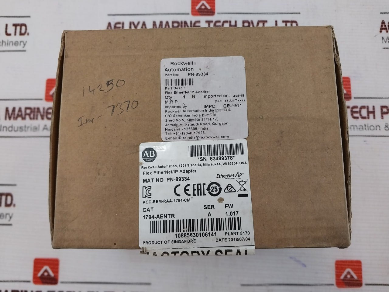 Allen-bradley 1794-aentr Flex Ethernet/Ip Adapter