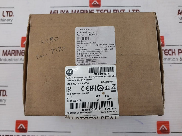 Allen-bradley 1794-aentr Flex Ethernet/Ip Adapter