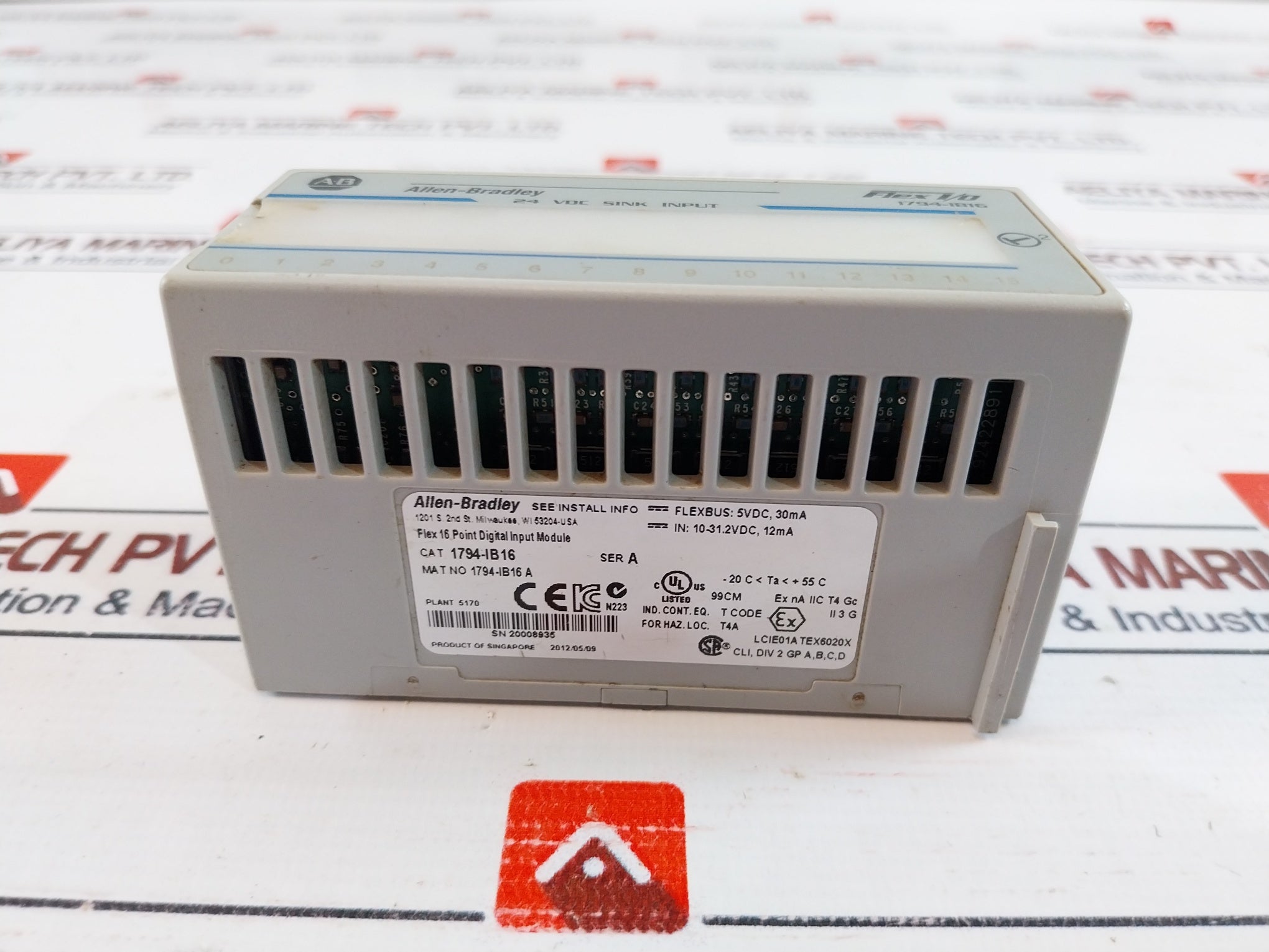 Allen-bradley 1794-ib16 Flex 16 Point Digital Input Module 10-31.2Vdc