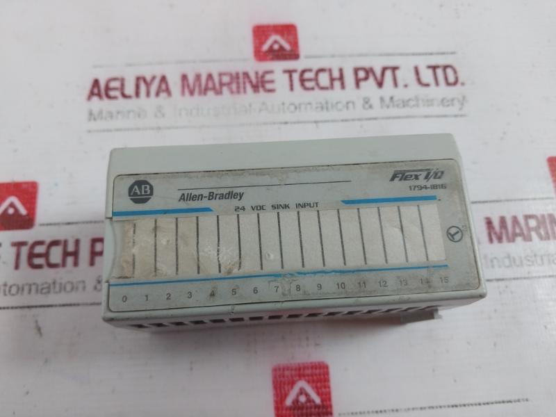 Allen-bradley 1794-ib16 Flex I/O 24Vdc Sink Input Module Rev A02 5Vdc 30Ma