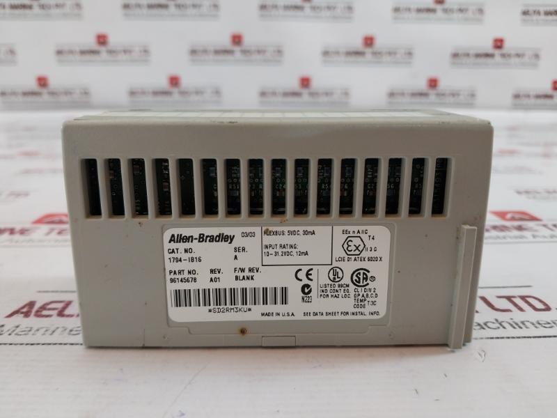 Allen-bradley 1794-ib16 Flex I/O Digital Input Module, 24 Vdc, Ser. A (1-3Pcs)