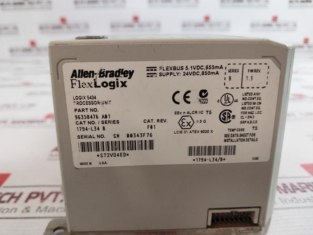 Allen-bradley 1794-l34 B Flexlogix Processor 96398476 A01
