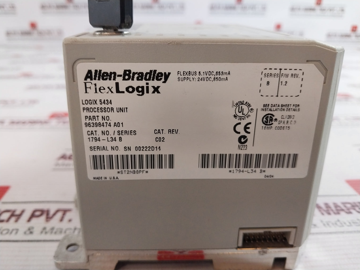 Allen-bradley 1794-l34 B Unit Processor 96398474 A01