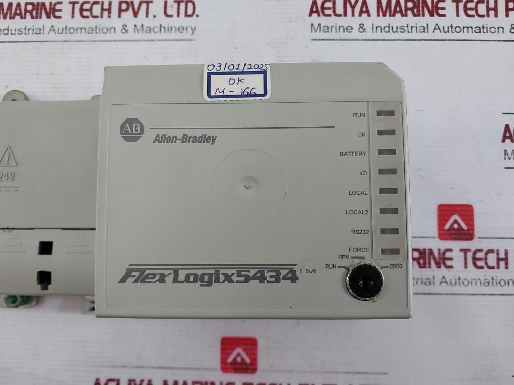Allen-bradley 1794-l34 Ser B Flexlogix Processor 5.1 Vdc 653 Ma 96398476 5434