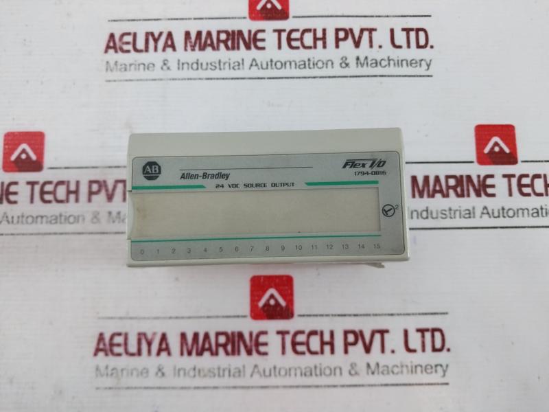 Allen-bradley 1794-ob16 Flex I/o Source Output Module Rev A02 92423471 Ser A