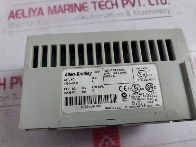 Allen-bradley 1794-of4I Flex I/O Isolated Analog Output Module 96406471 Rev:B01
