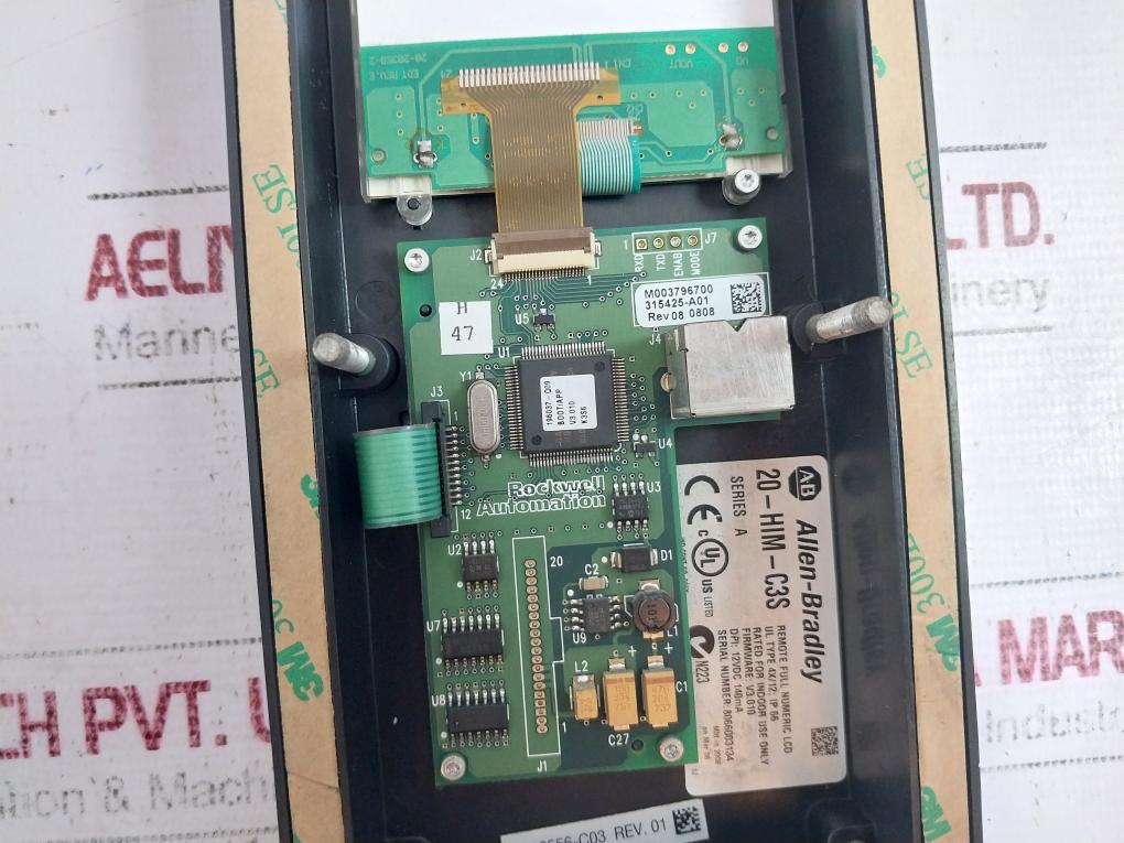 Allen-bradley 20-him-c3s Powerflex Remote Lcd Display With Full Numeric Keypad