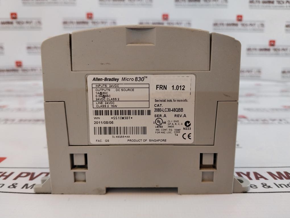 Allen-bradley 2080-lc30-48Qbb Micro 830 I/O Controller Ser A Rev A 24Vdc