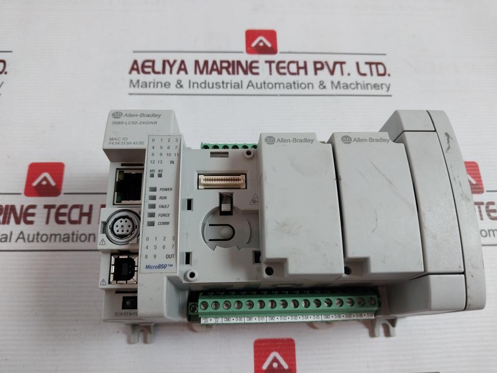 Allen-bradley 2080-lc50-24Qwb Point Programmable Controller Ser A -20C 24Vdc/Vac
