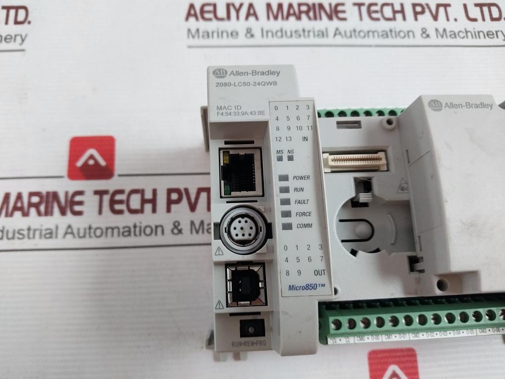 Allen-bradley 2080-lc50-24Qwb Point Programmable Controller Ser A -20C 24Vdc/Vac