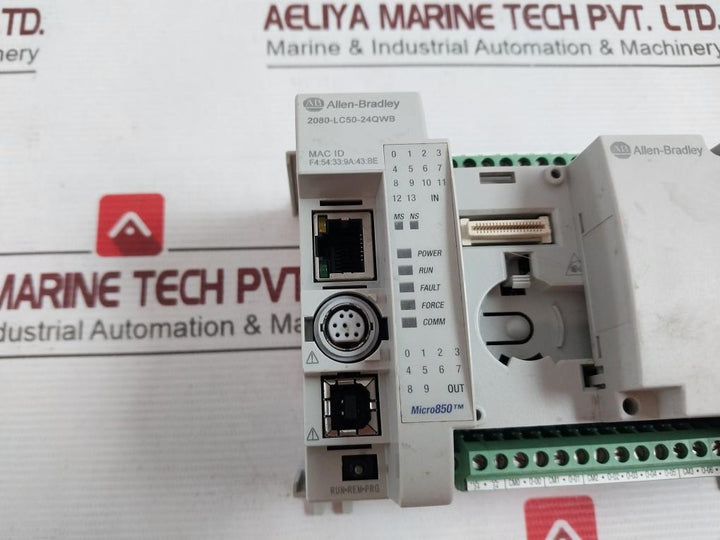 Allen-bradley 2080-lc50-24Qwb Point Programmable Controller Ser A -20C 24Vdc/Vac