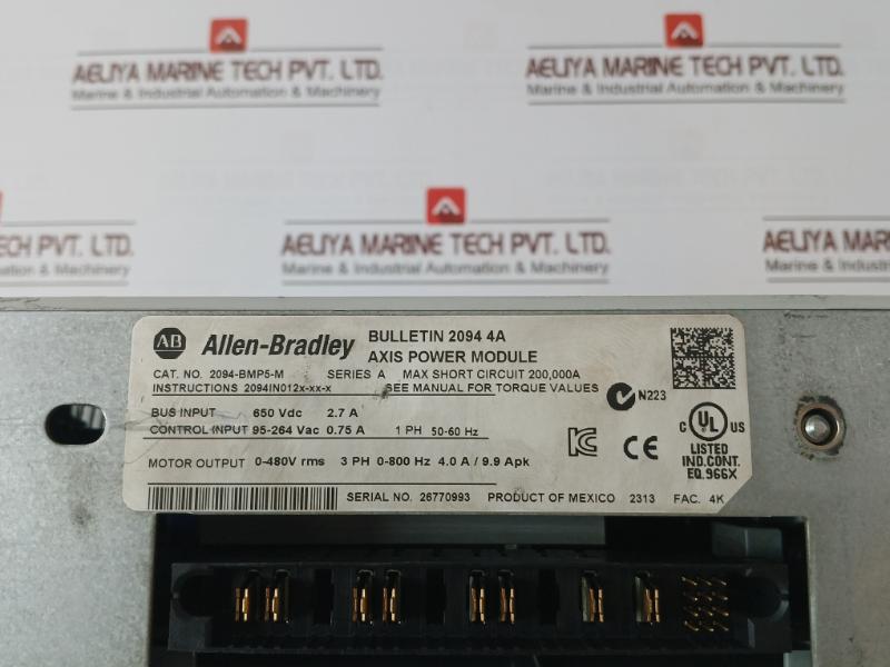 Allen-bradley 2094-bmp5-m Modular Multi-axis Servo Drive 95-264Vac 0.75A