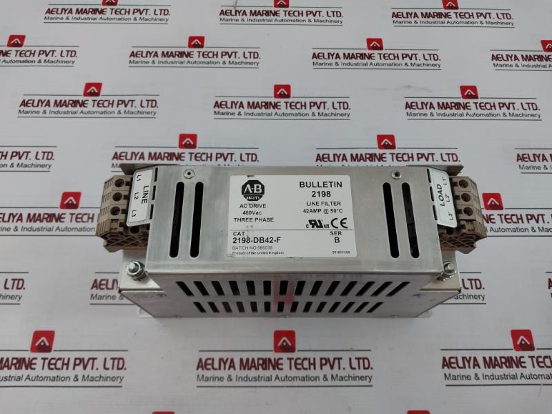 Allen-bradley Ser B 2198-db42-f 3-phase Ac Line Filter Bulletin 2198 480Vac