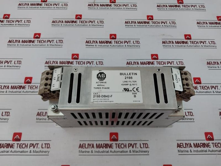 Allen-bradley Ser B 2198-db42-f 3-phase Ac Line Filter Bulletin 2198 480Vac