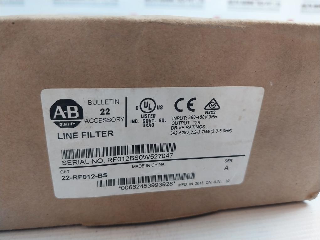 Allen-bradley 22-rf012-bs Power Supply 3 Phase 48 ~ 63 Hz