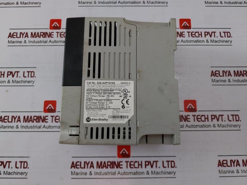 Allen-bradley 22A-a2P1N103 Power Flex 4 Ac Drive 48-63 Hz