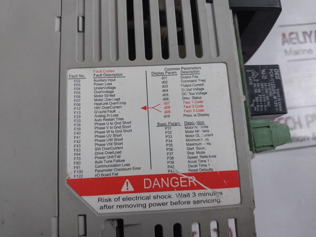 Allen-bradley 22B-a2P3N104 Powerflex 4 Ac Drive 0.4Kw 180-264V (Not Working)