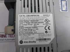 Allen-bradley 22B-a8P0N104 Powerflex 40 Drive 1.5Kw 2Hp Ip20/Ip30 240V 18A