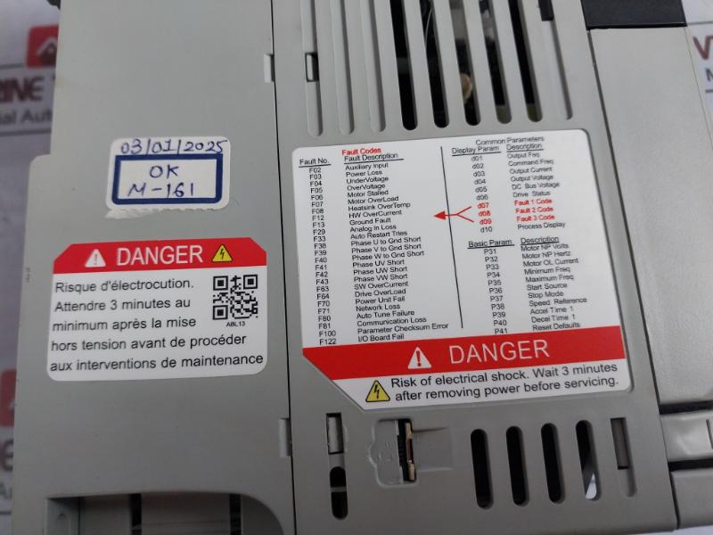 Allen-bradley 22B-d010N104 Powerflex 4 Variable Frequency Drive Efb0412Vhd