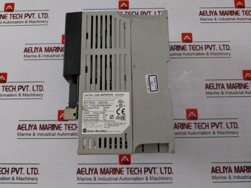 Allen-bradley 22B-d1P4N104 Powerflex 40 Adjustable Frequency Ac Drive E59272