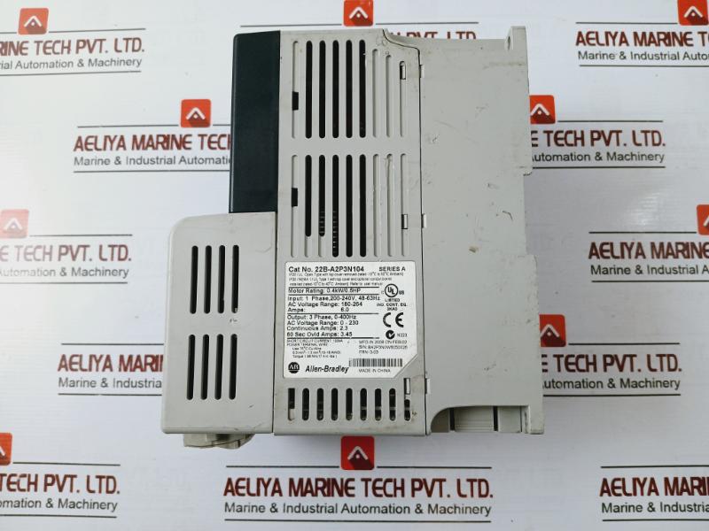 Allen-bradley 22B-a2P3N104 Series A Powerflex 40 Ac Drive, 200-240V Ac