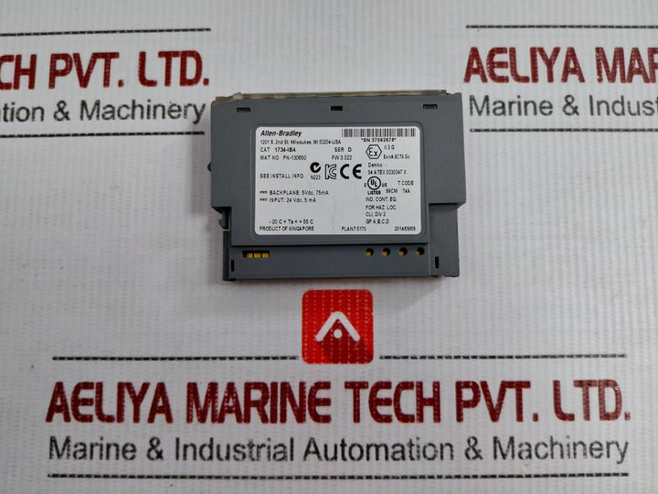 Allen-bradley 24Vdc 5Ma Digital Input Module 1734-ib4