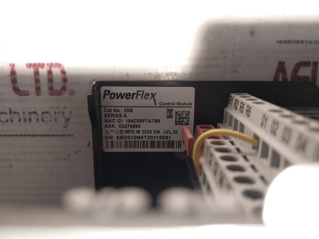 Allen-bradley 25B-d010N104 Ser A Power Flex 525 Ac Drive 4.0Kw/5.0Hp 0-500Hz