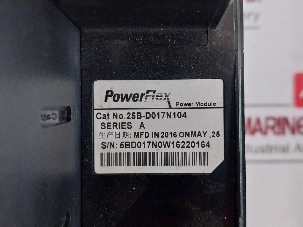 Allen-bradley 25B-d017N104 Powerflex 525 Ac Drive 10Hp 7.5Kw