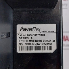 Allen-bradley 25B-d017N104 Powerflex 525 Ac Drive 10Hp 7.5Kw