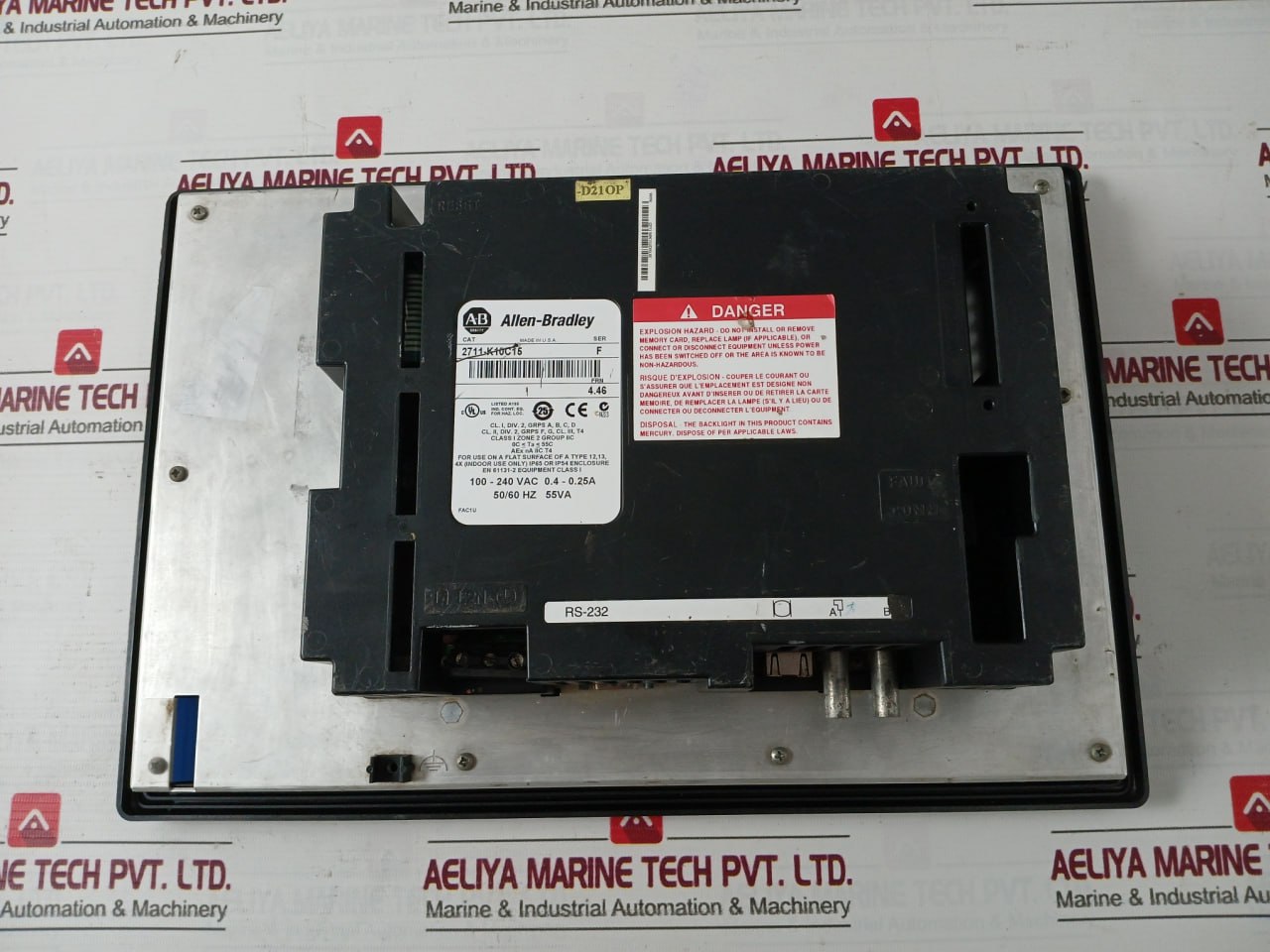 Allen-bradley 2711-k10C15 Operator Interface Panel 50/60 Hz 55Va (Not Working)