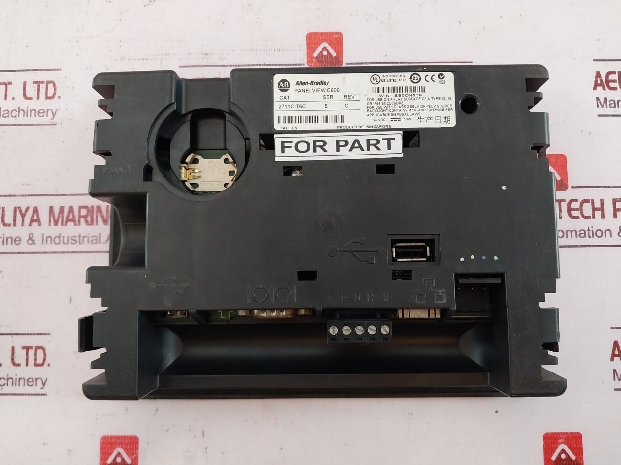 Allen-bradley 2711C-t6C Panelview C600 Touch Screen Display Rev: C